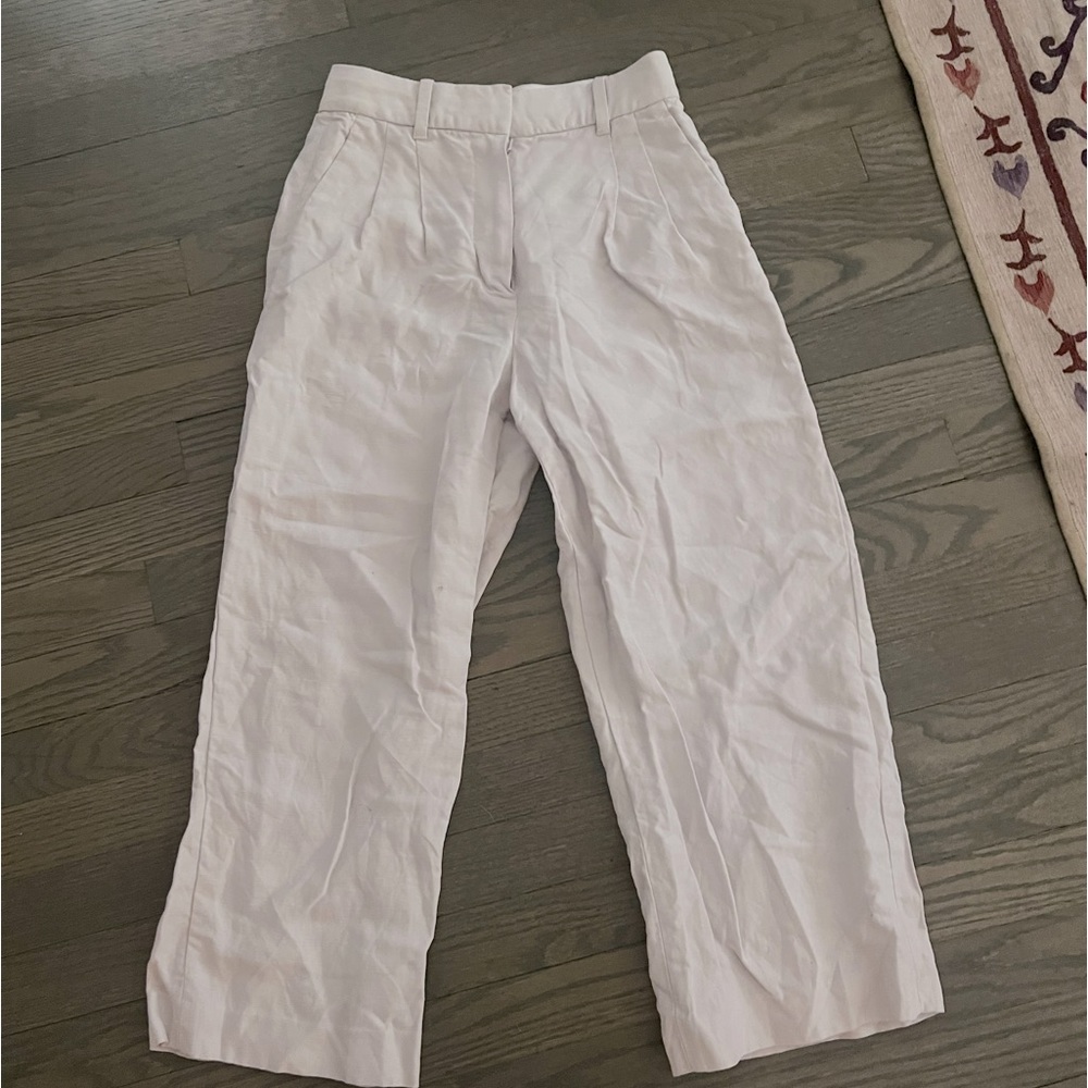 Aritzia Cream Trousers